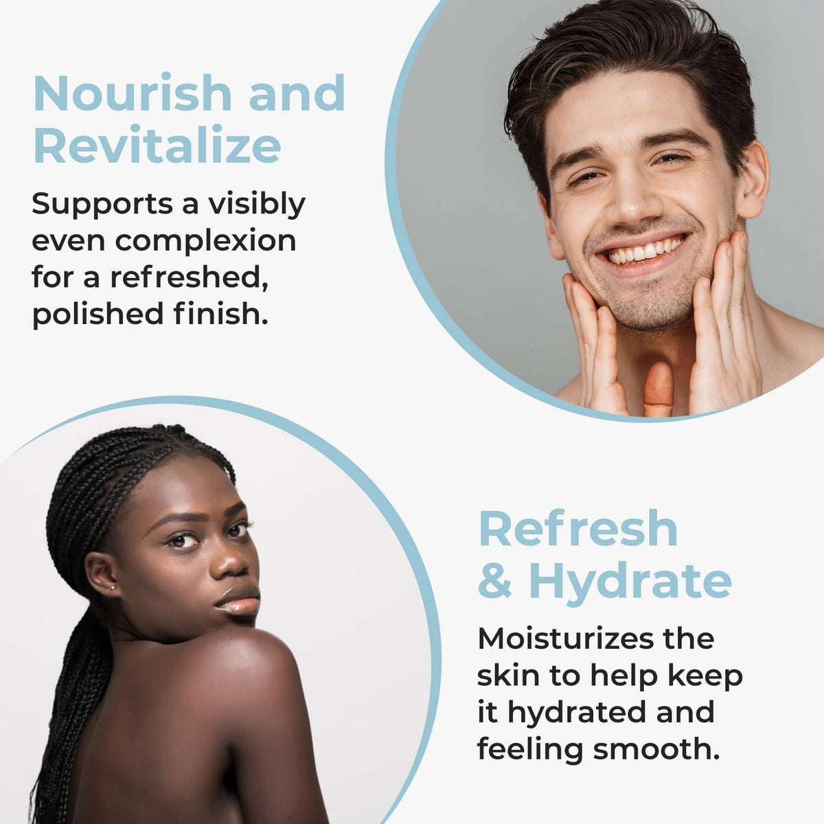 AYADARA applied to back chest blemish demonstrating body treatment benefit
