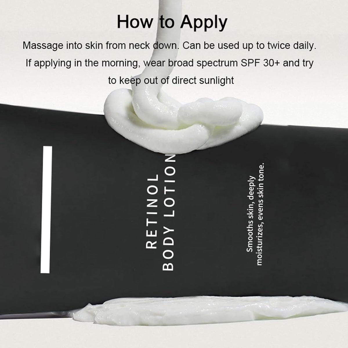 Ayland lotion applied on forearm to show visible smoothing and improved skin texture
