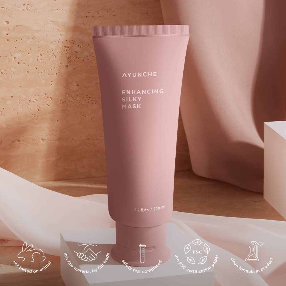 AYUNCHE lifestyle model with silky hair outdoors, illustrates smoother finish
