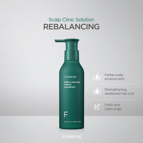 AYUNCHE pump dispensing dense foam for deep cleansing benefit
