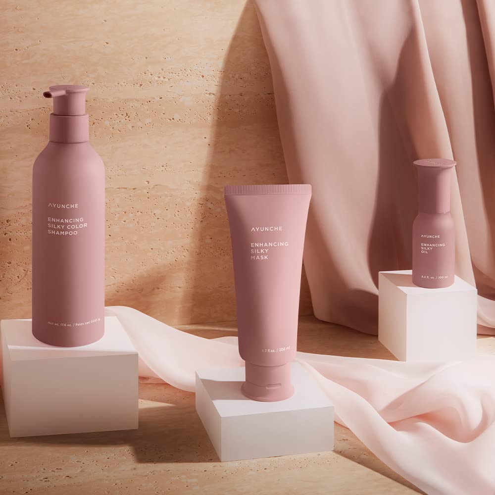 AYUNCHE in a salon setting with stylist, conveys professional-quality results