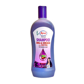 Ayur front bottle of amla shikkai reetha 1000ml showing label and volume for reliable supply