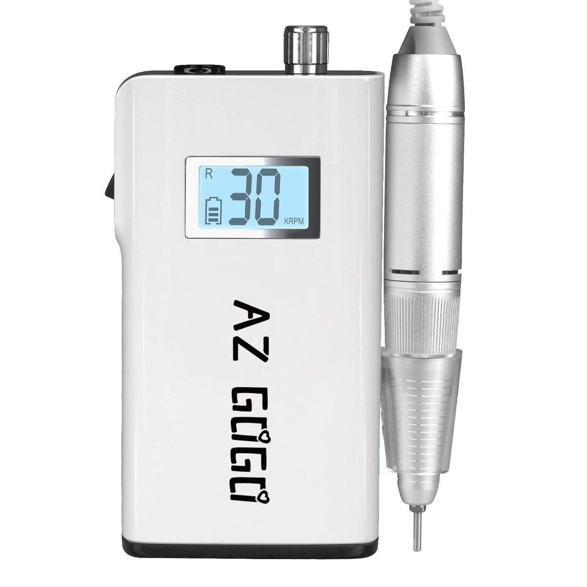 AZ GOGO handpiece in use during manicure demonstrating smooth high-speed performance benefit
