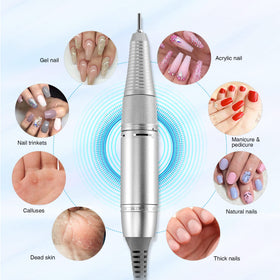 AZ GOGO handpiece next to a ruler for size comparison showing compact portability benefit