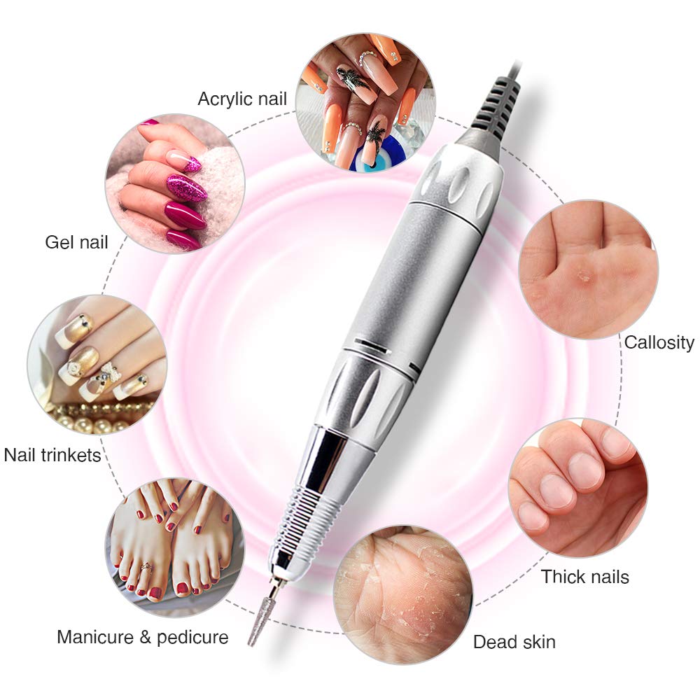 AZ GOGO in-use manicure action showing cordless use for salon-quality results benefit