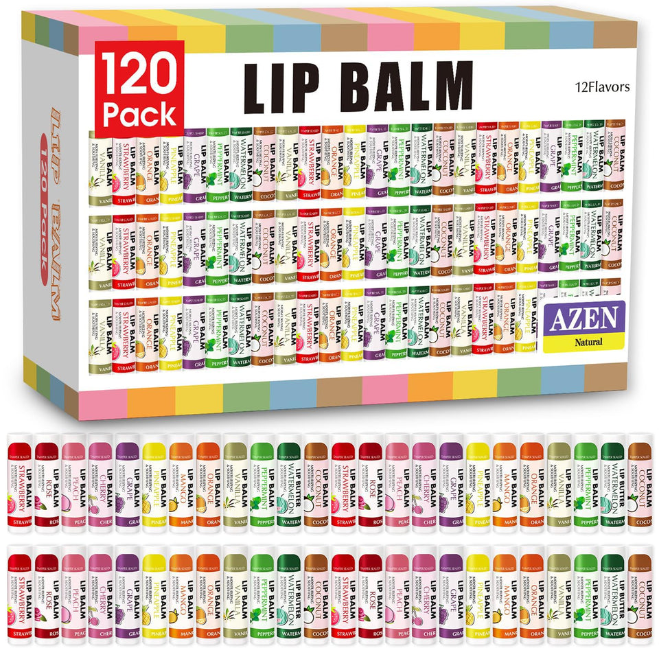 AZEN front packaging showing 120-count bulk value and assorted flavors for gifting
