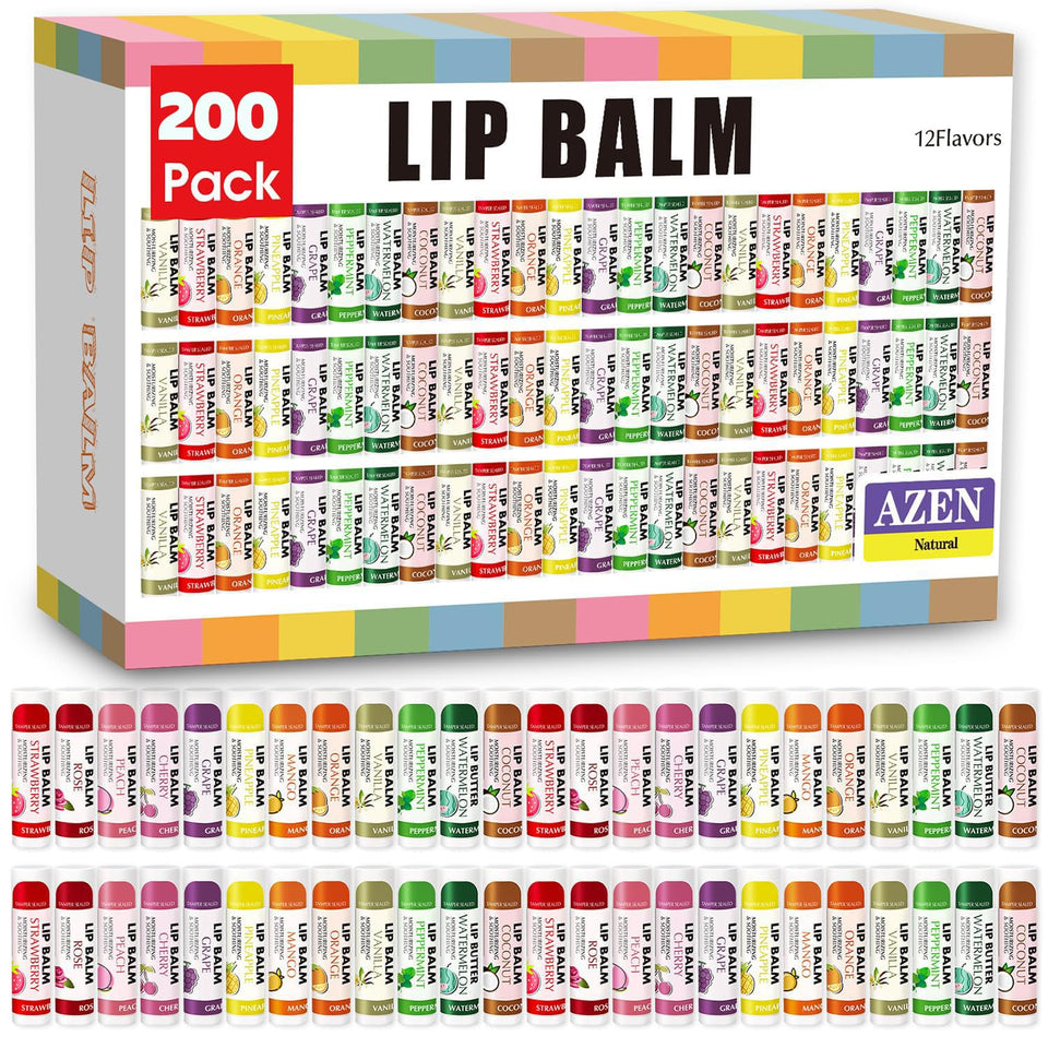 AZEN front packaging showing 200-pack for easy bulk distribution and visibility