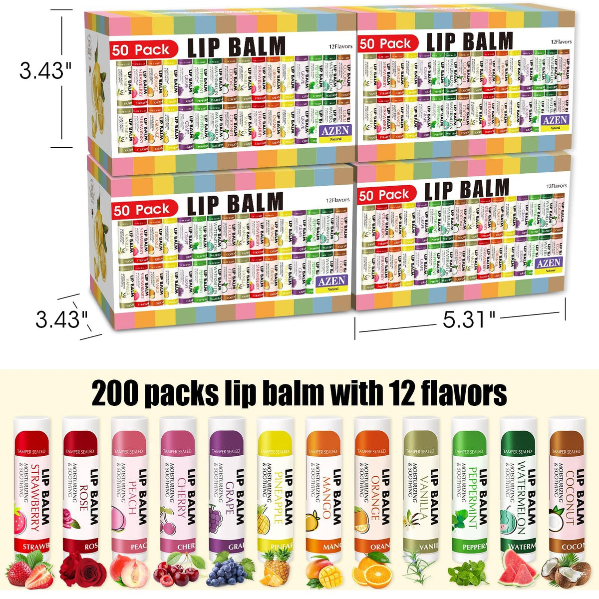 AZEN label and ingredient list for transparency and safe use information