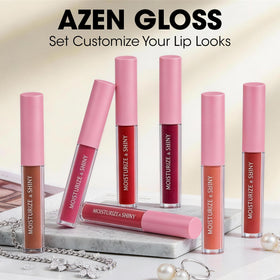 AZEN shade array flatlay highlighting color range for mixing