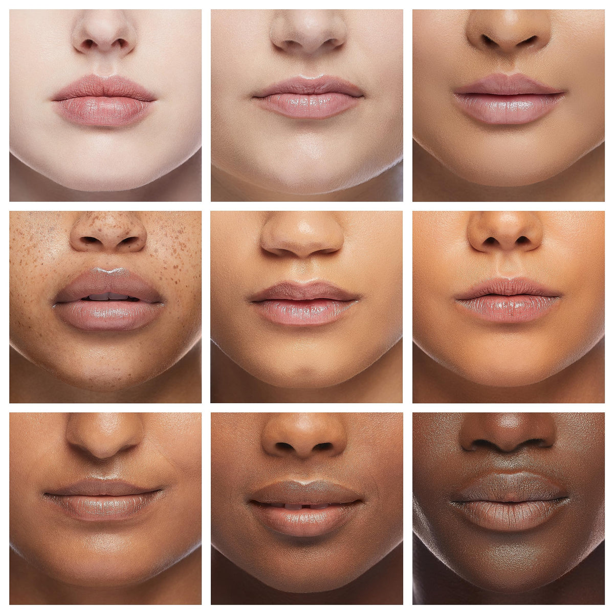 AZEN lip balm texture swiped on lips demonstrating smooth non-greasy hydration