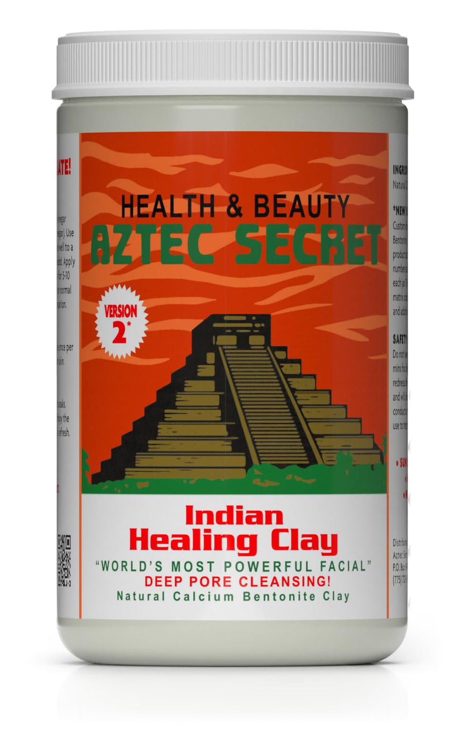 aztec secret jar front packaging showing label and security sticker, clear product identity and reassurance