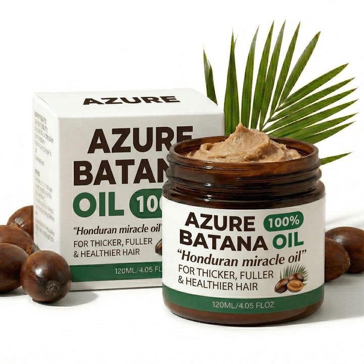 Azure Batana front packaging bottle showing label and volume for clear identification and trust
