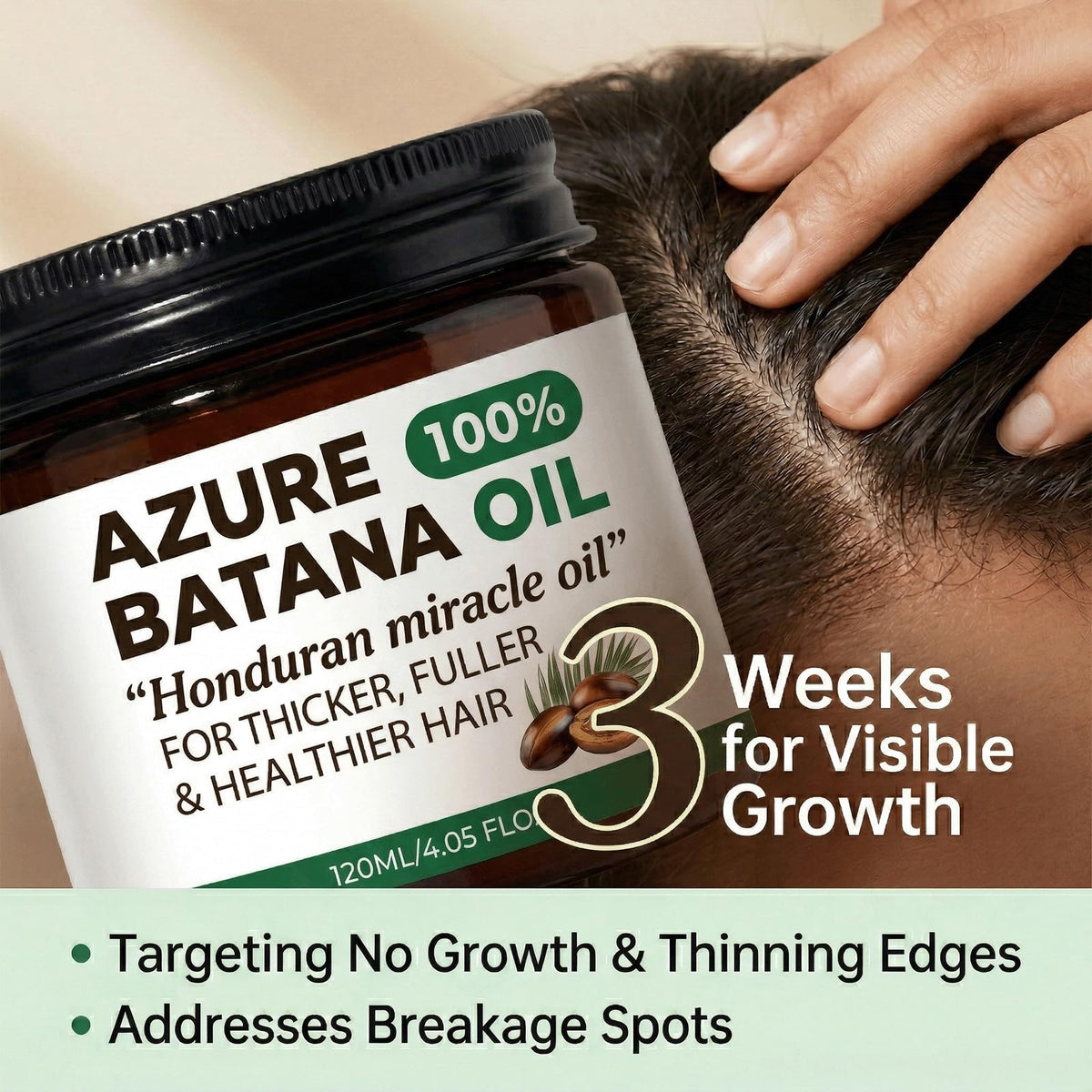 Azure Batana on a bathroom shelf styled with towels showing daily routine and natural care benefit