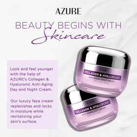 Azure Cosmetics cream texture close-up highlighting smooth hydration