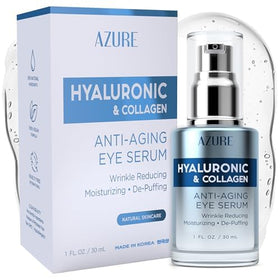 Azure Cosmetics serum on bathroom vanity conveying clean-beauty daily ritual