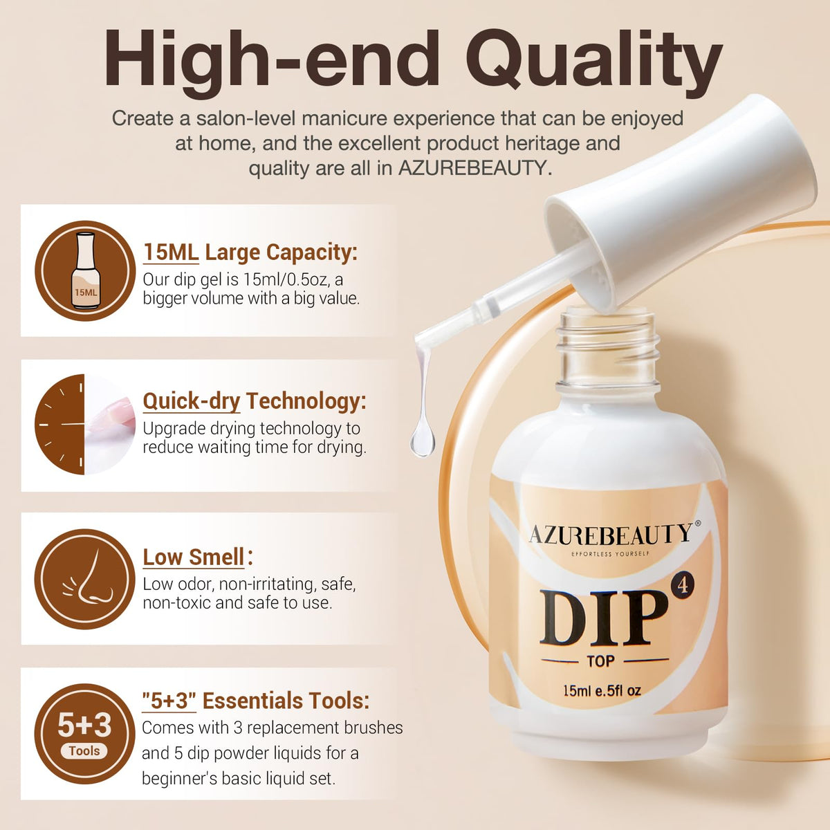 azurebeauty activator in use setting dip layers for fast hardening
