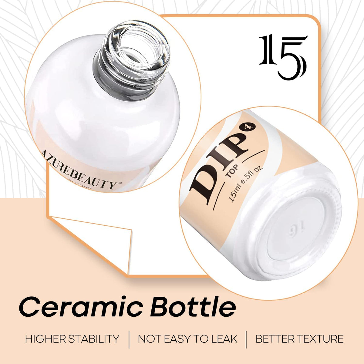 AZUREBEAUTY activator pouring to demonstrate fast drying benefit