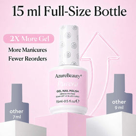 AZUREBEAUTY bottle close-up label showing 15ml size and easy-grip cap