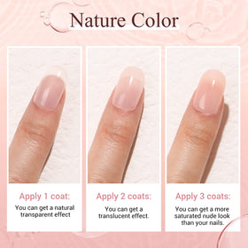 AzureBeauty color swatch sticks demonstrating eight buildable shades for accurate selection