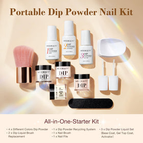 AZUREBEAUTY hand dipping nail showing simple at-home application benefit