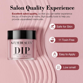 AzureBeauty finished manicure detail glossy shine and precise color finish