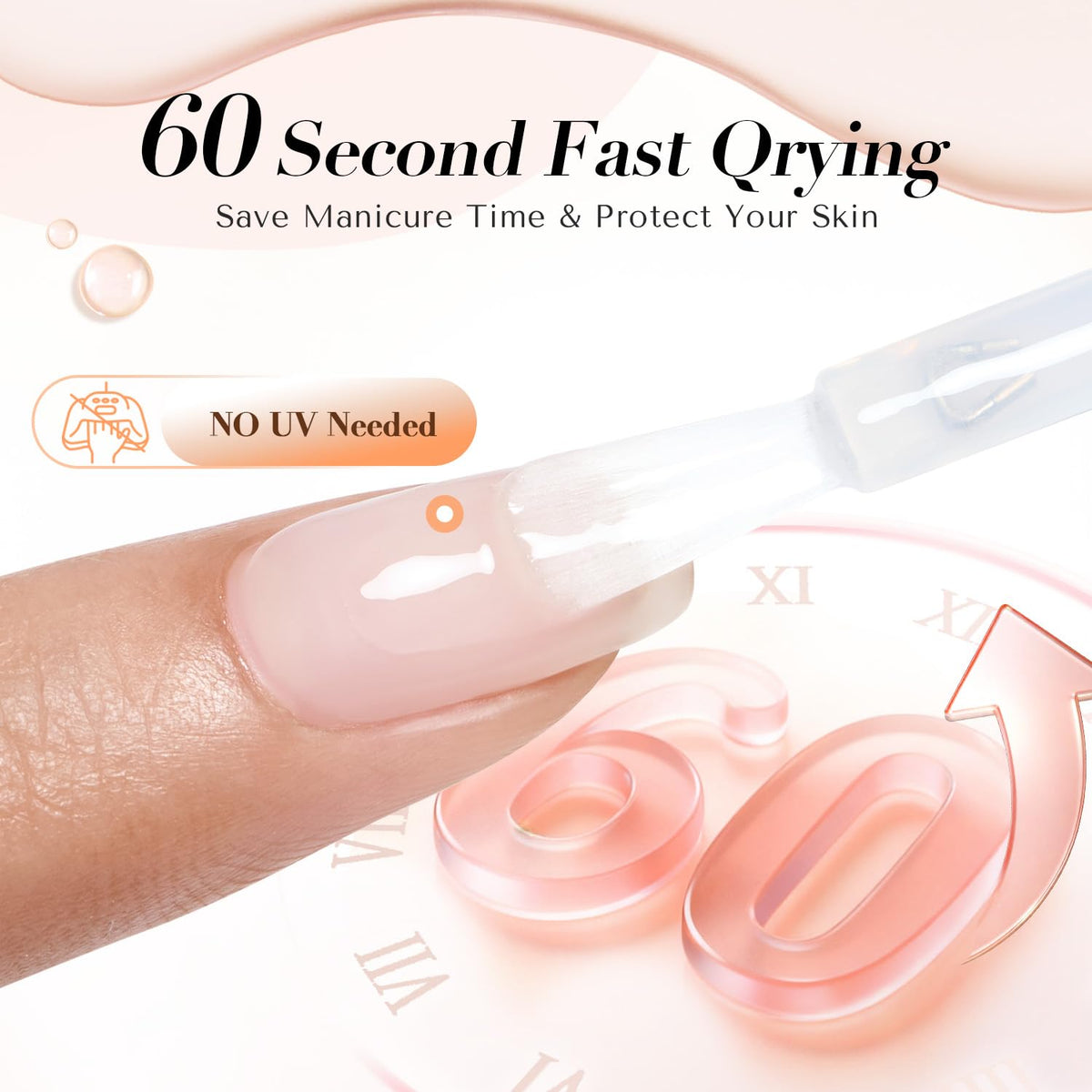 AZUREBEAUTY finished manicure in lifestyle scene, professional shine and durability