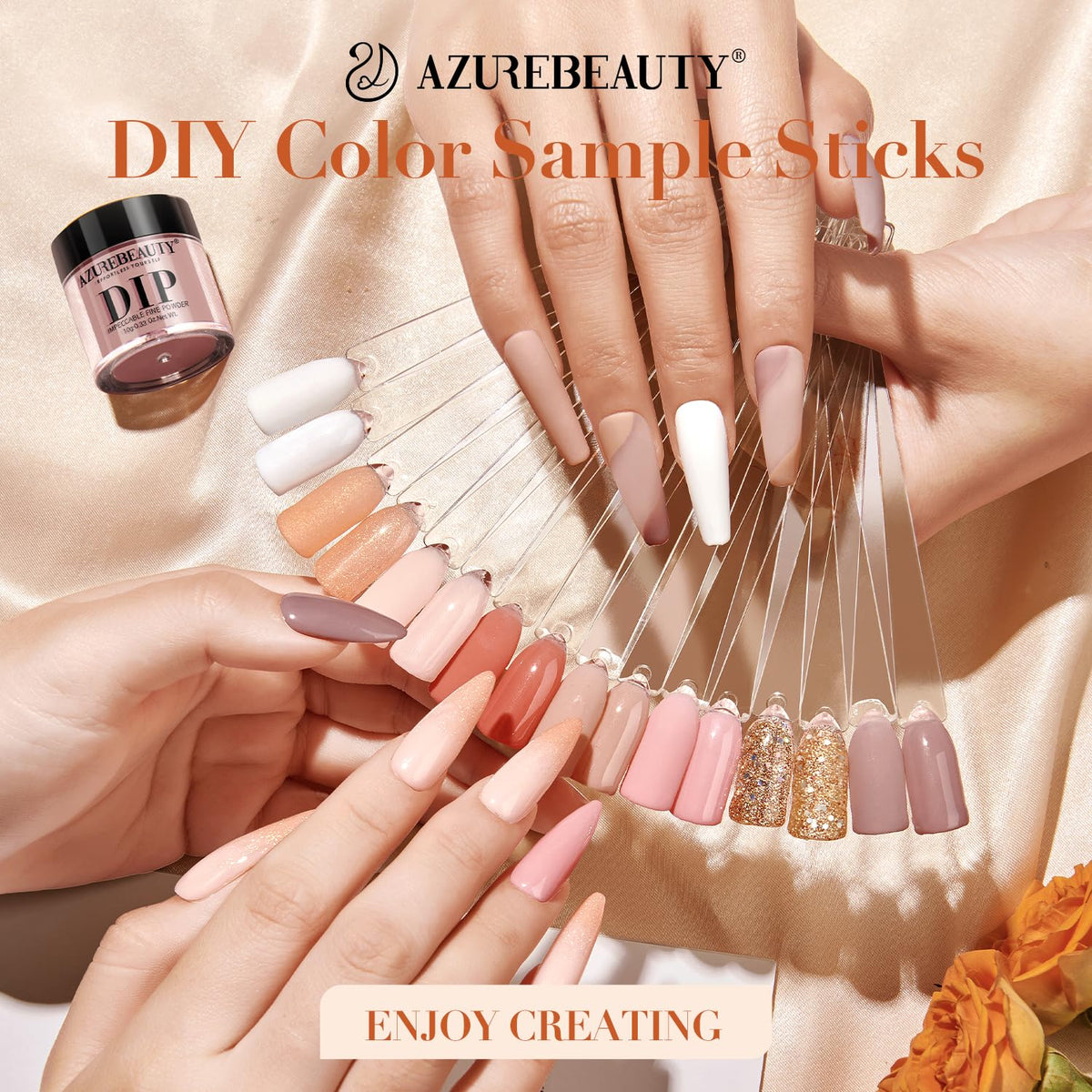 azurebeauty finished manicure lifestyle shot showing natural polished result