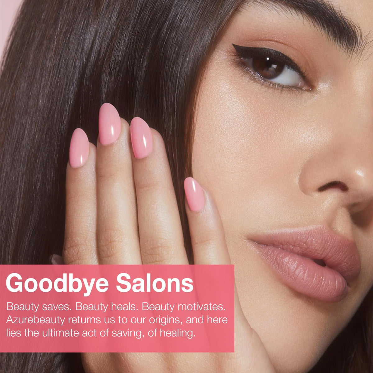 AZUREBEAUTY demonstrated French nail using kit for professional-looking result