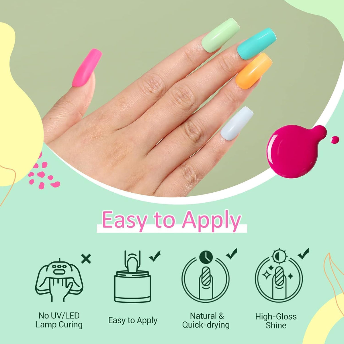 AzureBeauty French tip demo on nails showing precise lines and professional-looking finish