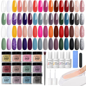 AZUREBEAUTY front packaging showing full 32-color kit and essentials for convenience