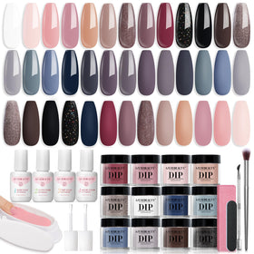 AzureBeauty front packaging showing full 31-piece kit for easy home manicures