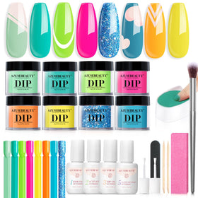 AzureBeauty front packaging showing kit contents and summer colors for easy gifting