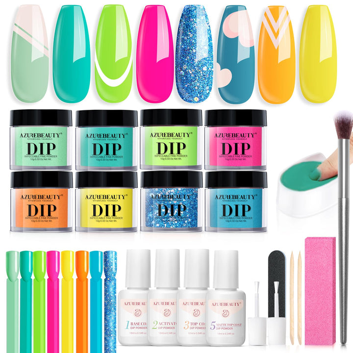 AzureBeauty front packaging showing kit contents and summer colors for easy gifting