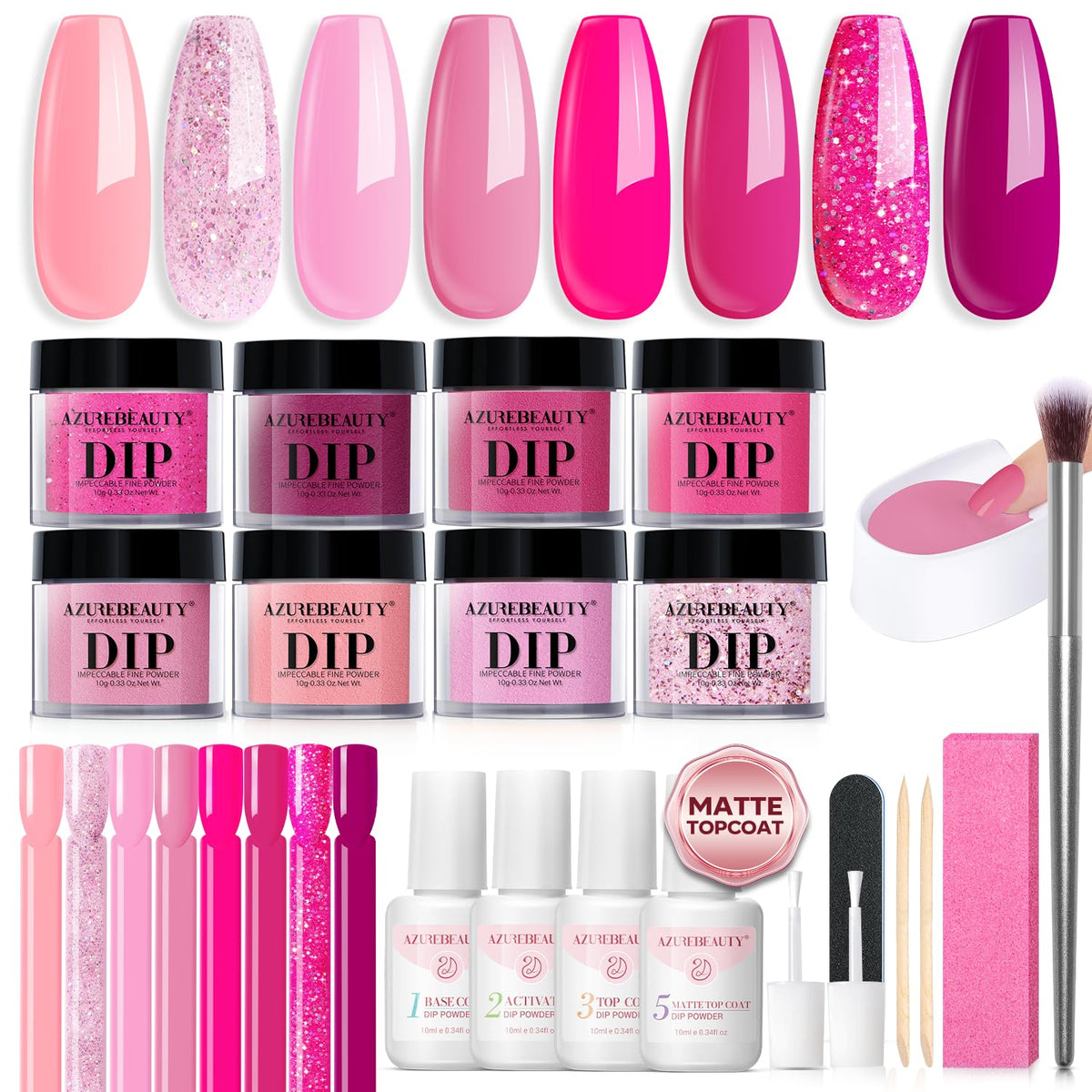 AZUREBEAUTY front packaging showing full kit and pink design, appealing gift presentation
