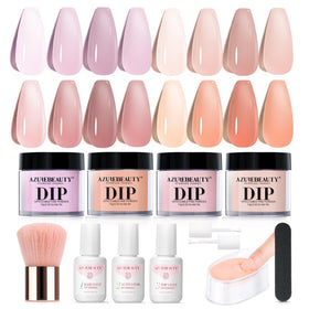 AZUREBEAUTY full kit layout showing everything for complete at-home manicures
