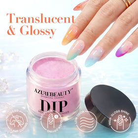 AZUREBEAUTY bottles of base activator topcoat and brush saver with tools for easy use
