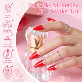AZUREBEAUTY liquid bottles with labels showing quick, lamp-free curing benefit