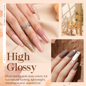 azurebeauty matte and gloss topcoat bottles highlighting finish options