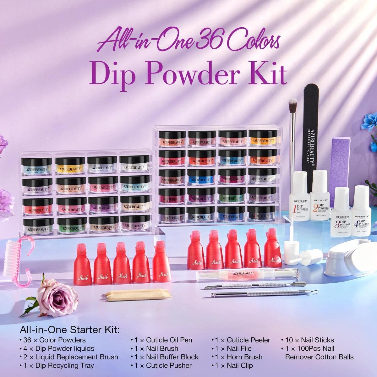 AZUREBEAUTY in-use dipping process demonstrating easy no-lamp application benefit