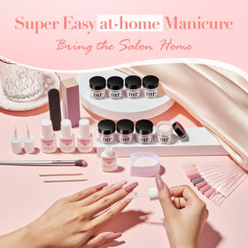 AZUREBEAUTY kit contents beside a ruler for clear size and quantity comparison