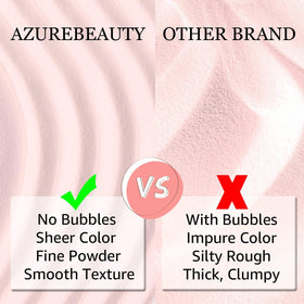AZUREBEAUTY contents beside a ruler to show size and quantity at a glance