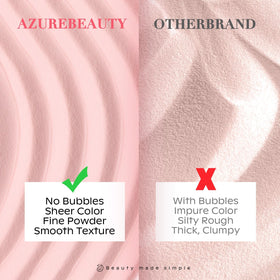 AZUREBEAUTY scale comparison with hand model showing true product size
