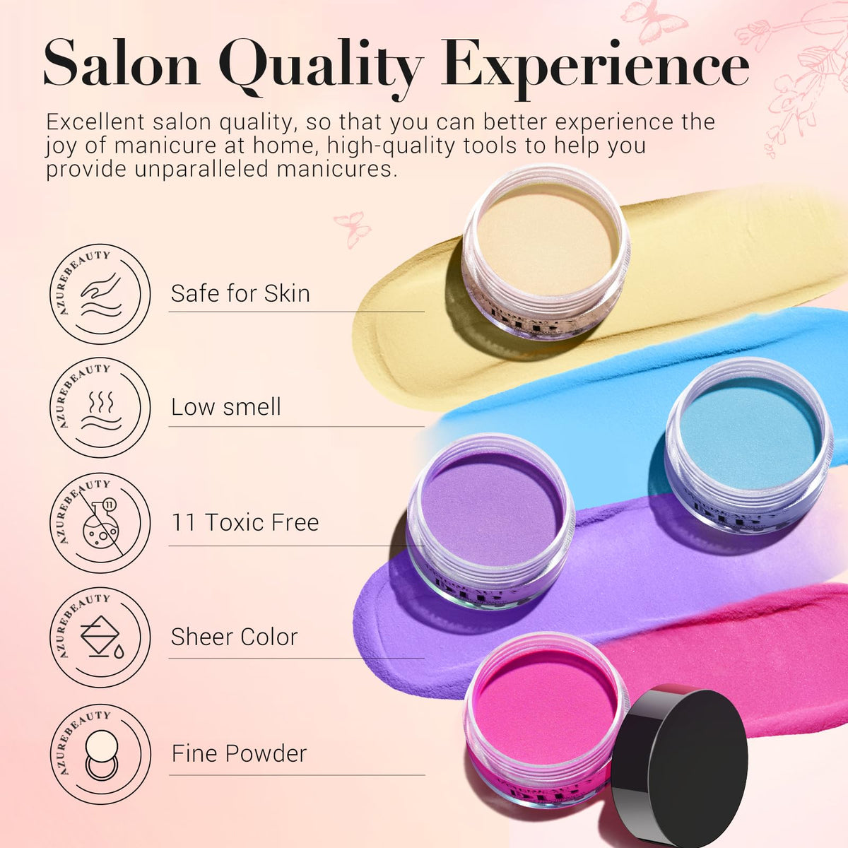 AZUREBEAUTY kit next to a coin showing compact travel-friendly sizes
