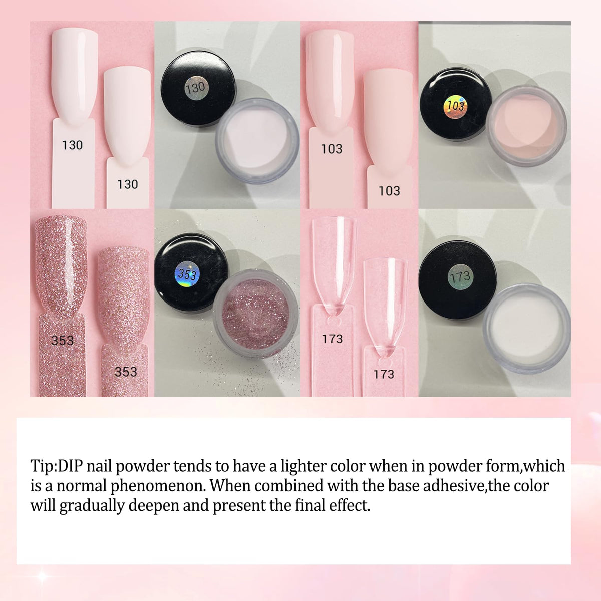 AZUREBEAUTY soft pink full-set on nails showing glossy durable look