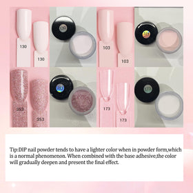 AZUREBEAUTY soft pink full-set on nails showing glossy durable look