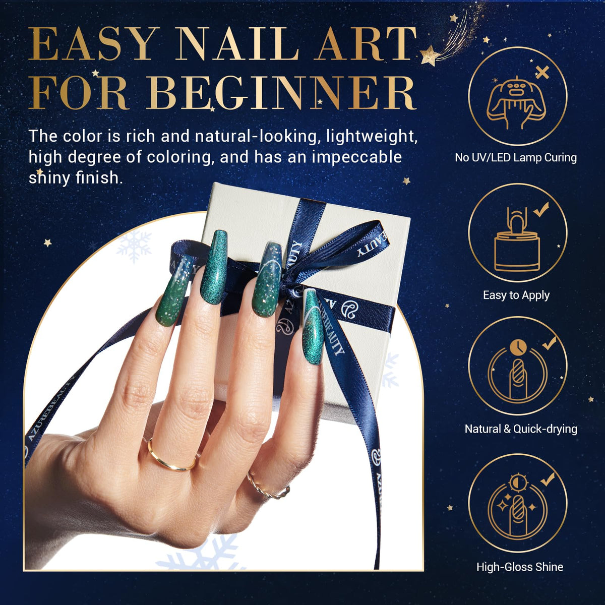 AZUREBEAUTY tools and accessories arranged for convenience and professional results