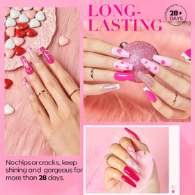 AZUREBEAUTY included tools and bottles displayed, everything needed for home manicure