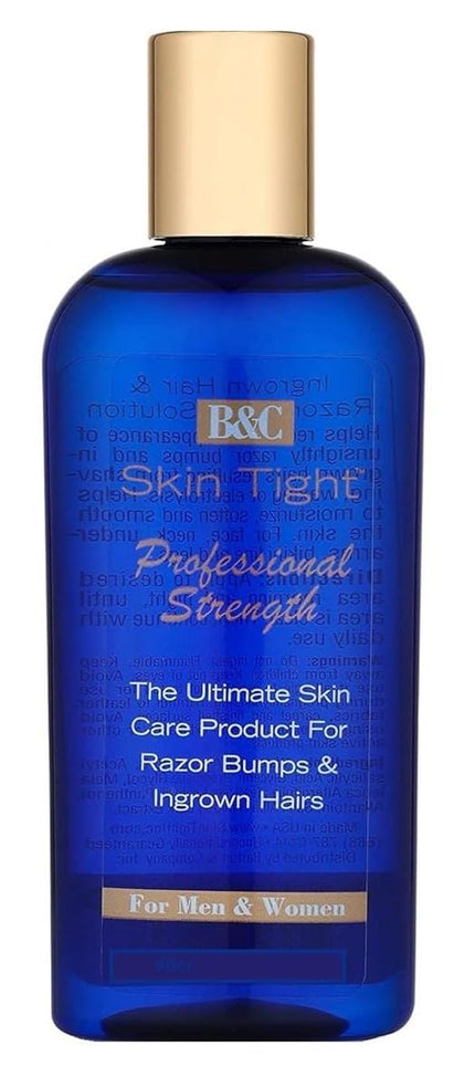 B&C Skin Tight front label showing product benefits and size
