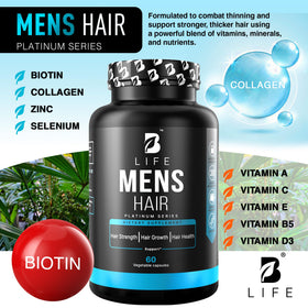 B Life Company capsules in hand showing scale and simple two-a-day routine