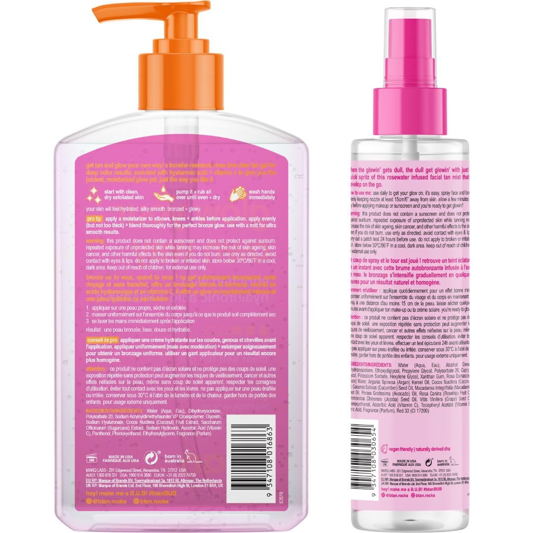 b.tan clear gel pump and label close-up for precise application control